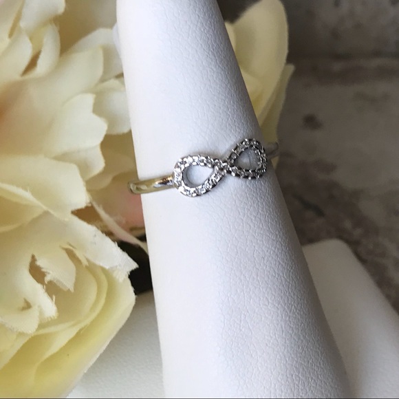 Sterling Silver Infinity Symbol Ring - Picture 2 of 6